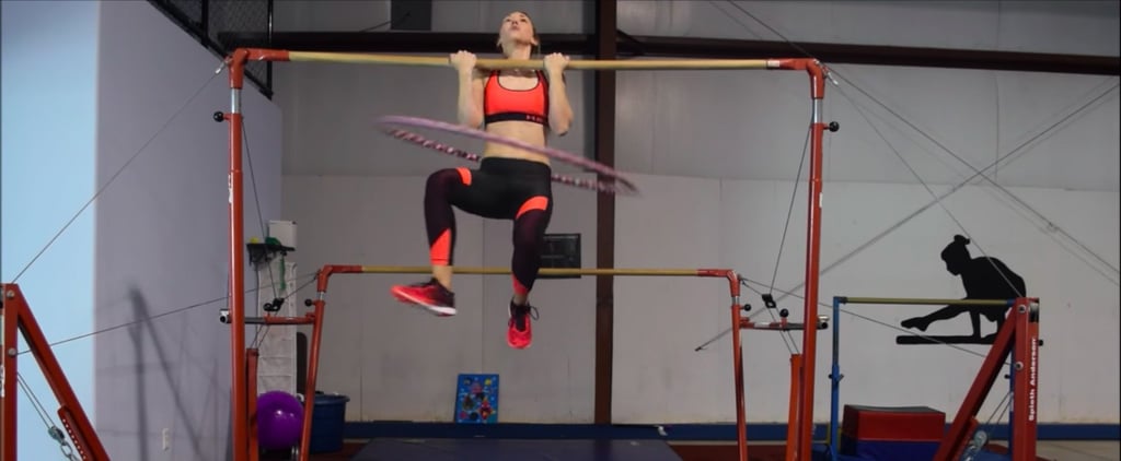 Woman's Hula-Hooping Chin-Ups World Record Attempt