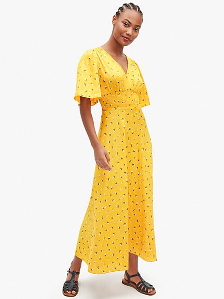 Kate Spade New York Dainty Bloom Satin Dress