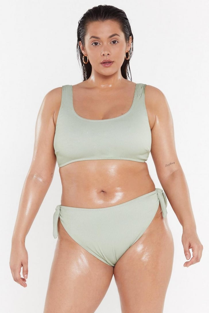 Nasty Gal It S Up To You High Waisted Bikini Bottoms Nasty Gal Plus Size Swimwear Collection