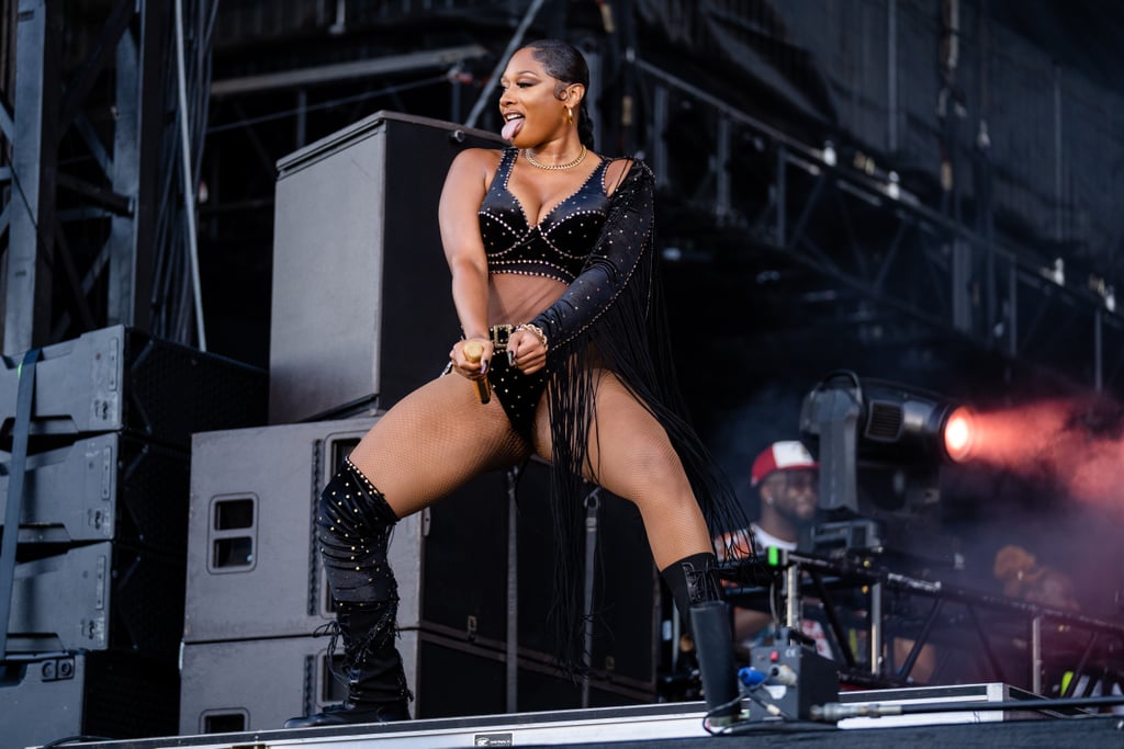 Megan Thee Stallion's Cowgirl Chic Rhinestone Bodysuit