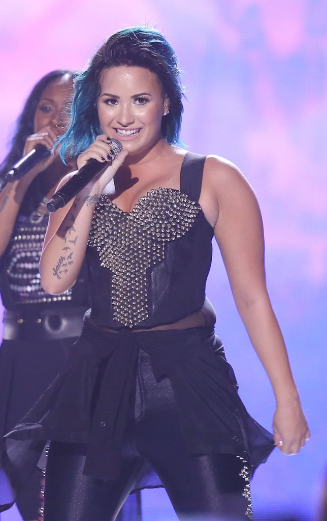 Demi Lovato performed at Vevo's Certified SuperFanFest concert on Wednesday.