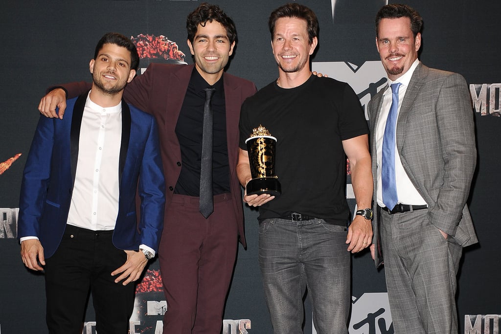 The gang is together again! The boys of Entourage took a break from filming the movie version of their hit HBO show to present Mark Wahlberg with his generation award — or, as Wahlberg put it, "the you're too f*ck*ng old to come back award."