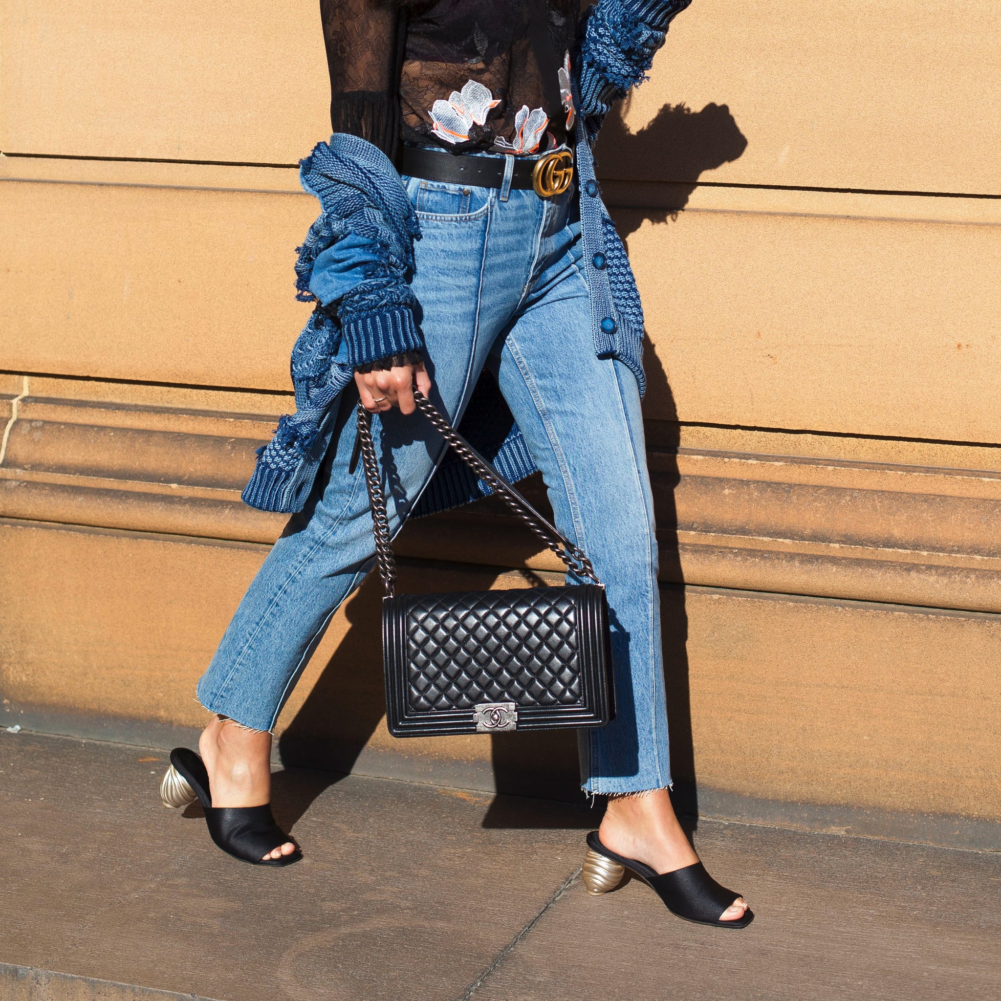 gucci slides wide feet