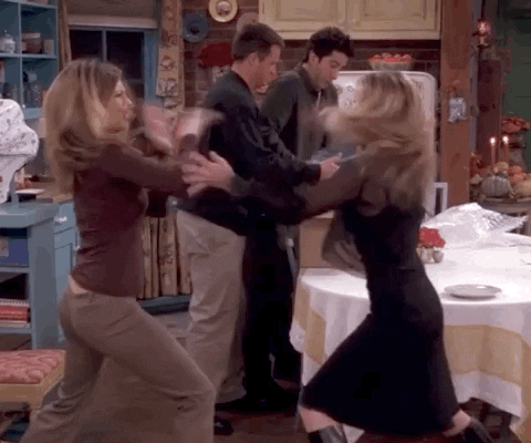 You have gotten in a straight-up fight with her.