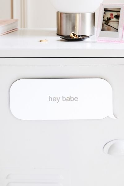 Text Bubble Sentiment Magnetic Mirror