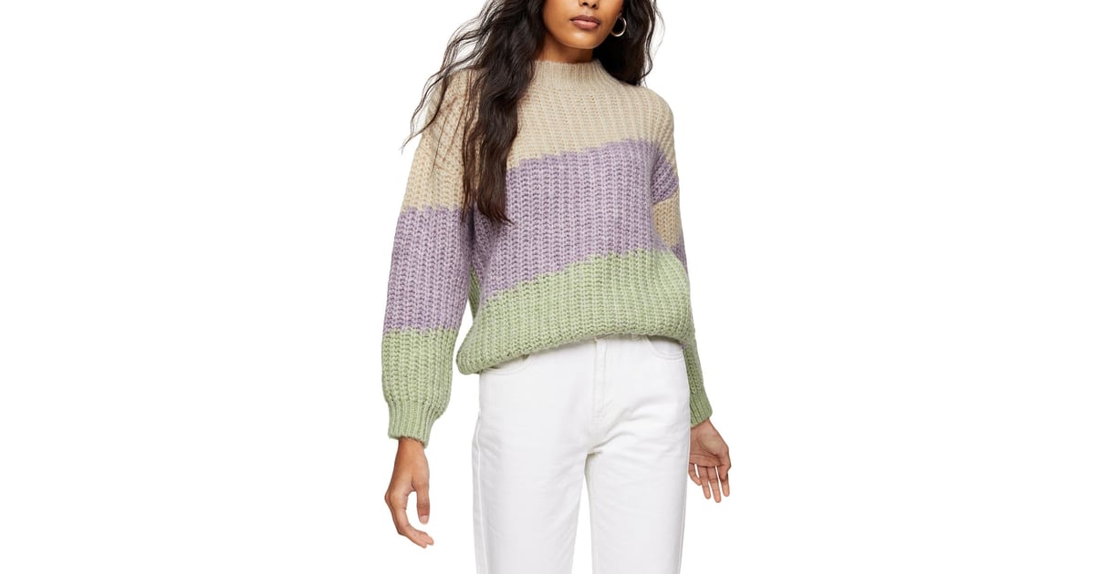 Topshop colorblock sweater online