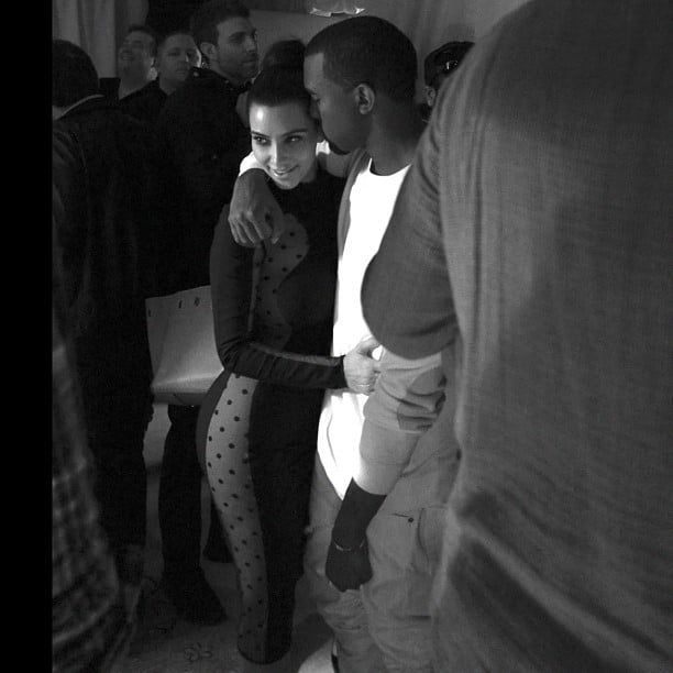 Kim Kardashian And Kanye West Shared An Intimate Hug Kim Kardashian 