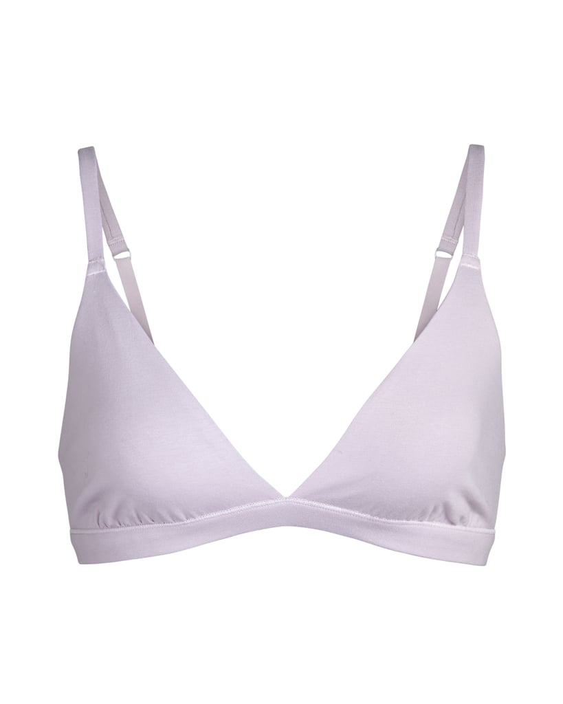 Skims Cotton Triangle Bralette in Iris Mica | Kim Kardashian Launches ...