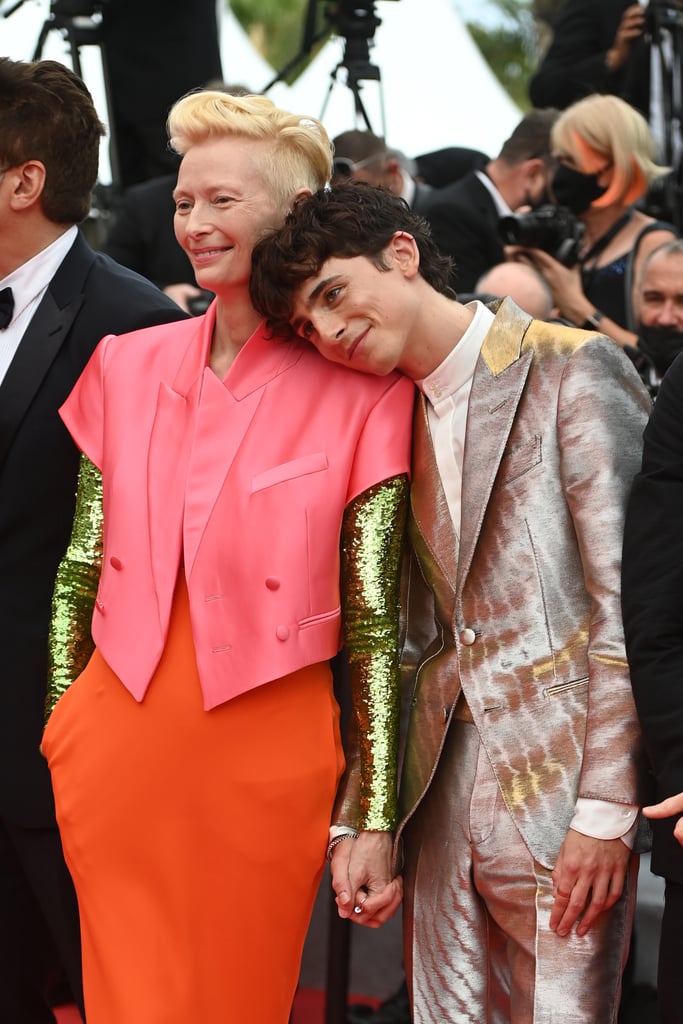 Timothée Chalamet Wears Silver Suit Outfit to Cannes: Photos