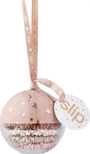 For the Tree: Slip Pure Silk Skinny Hair Tie Nightlife Holiday Bauble