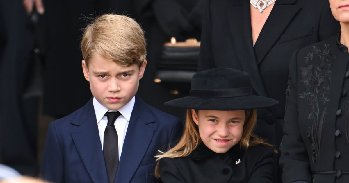 Prinzessin Charlotte erinnert Prinz George daran, sich bei der Beerdigung von Königin Elizabeth II