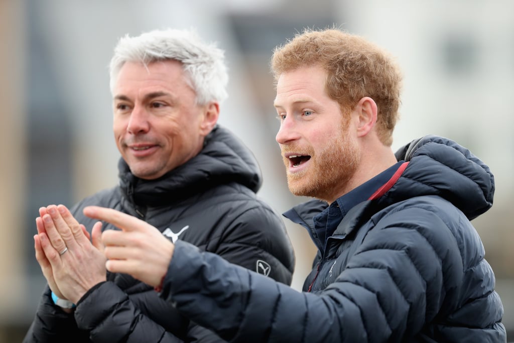 Prince Harry at Training Session in England February 2017