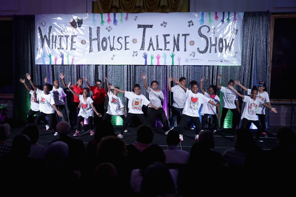 Michelle Obama With Kids at White House Talent Show 2016