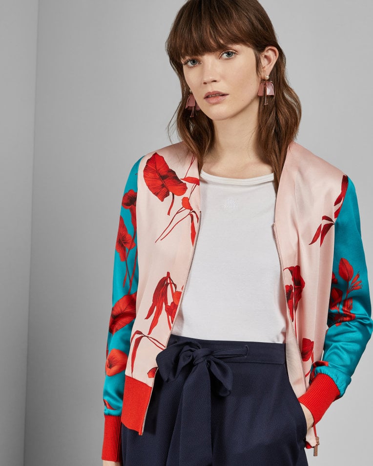 Ted Baker Cortnee Fantasia Knitted Bomber Jacket