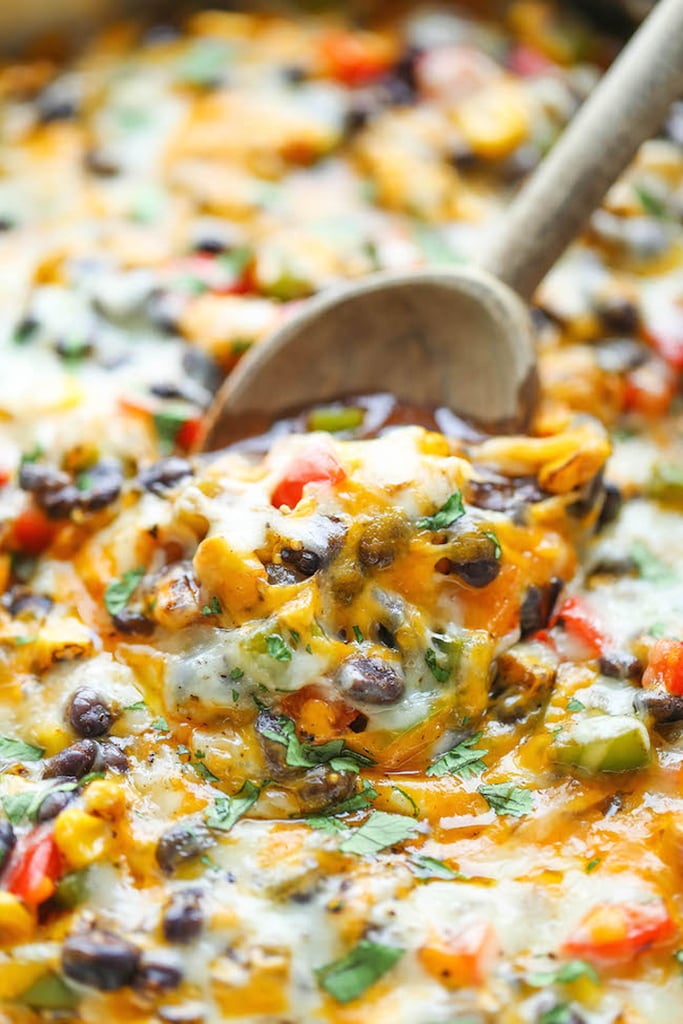 Cheesy Mexican Bean and Vegetable Casserole
