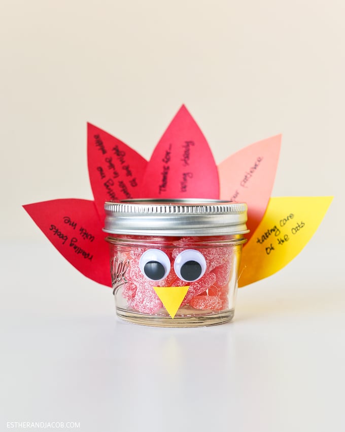 Gobblin' Turkey Mason Jar