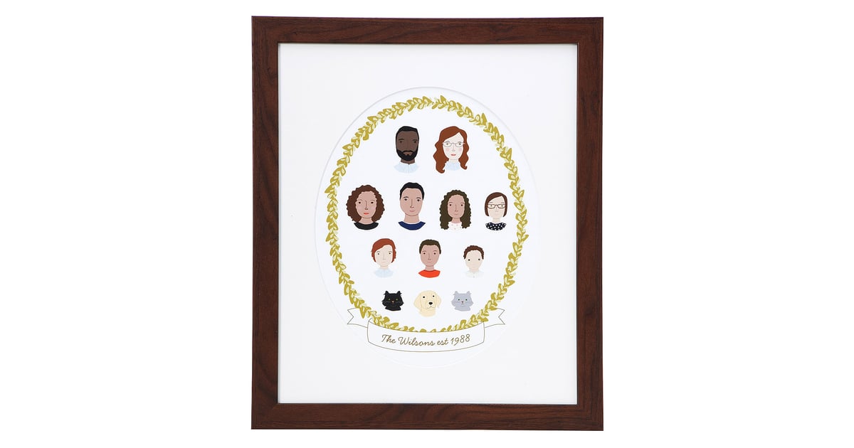 Personalized Family Cameo Portrait Gift Guide For Family Gifts