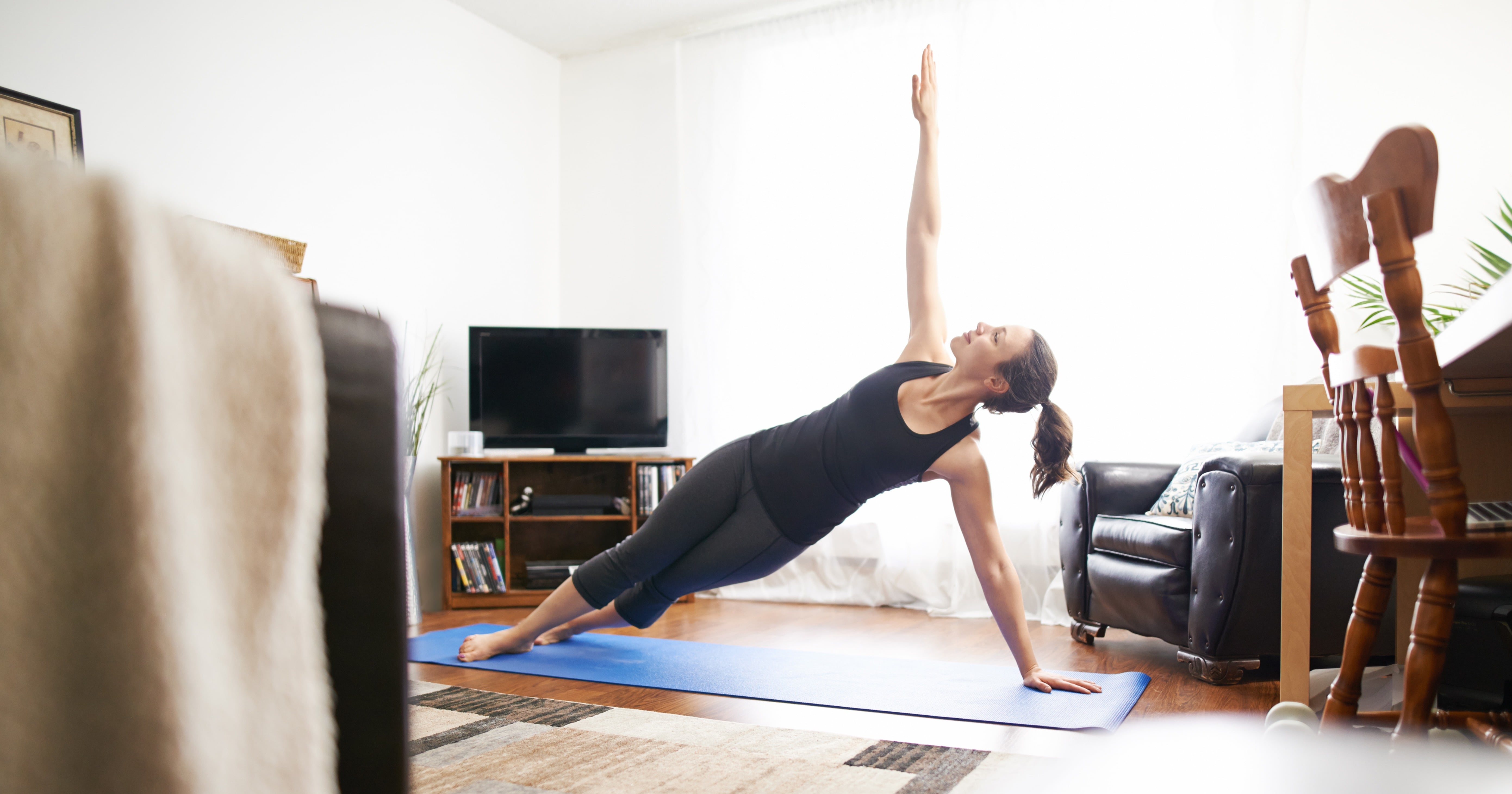 Working out in small hot sale spaces