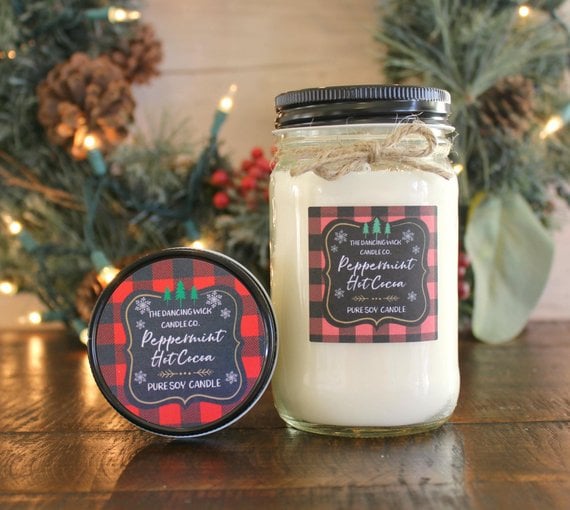 Peppermint Hot Cocoa Soy Candle