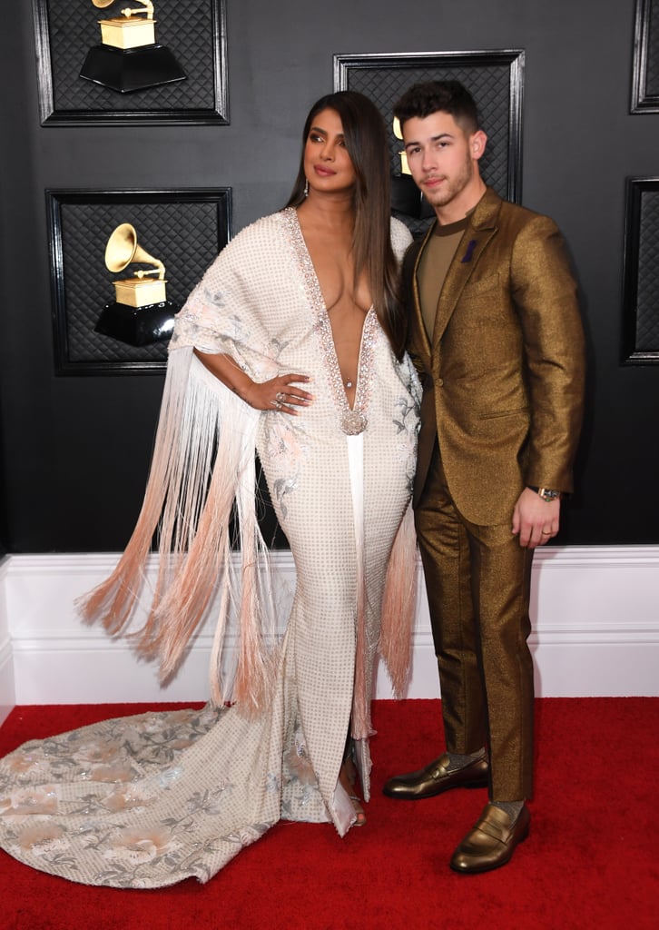 Priyanka Chopra S Ralph Russo Fringed Gown At The Grammys Popsugar Fashion Australia Priyanka chopra in a dress by gauri and nainika. russo fringed gown at the grammys