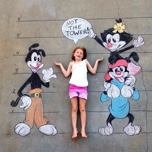 Yakko and Wakko Chalk Drawing Yakko and Wakko Chalk Drawing