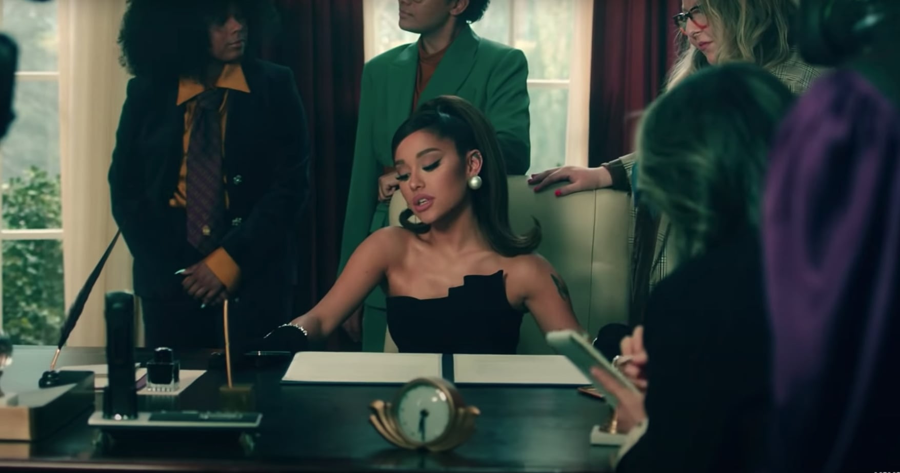 See Ariana Grande S Positions Music Video Outfits Popsugar Fashion
