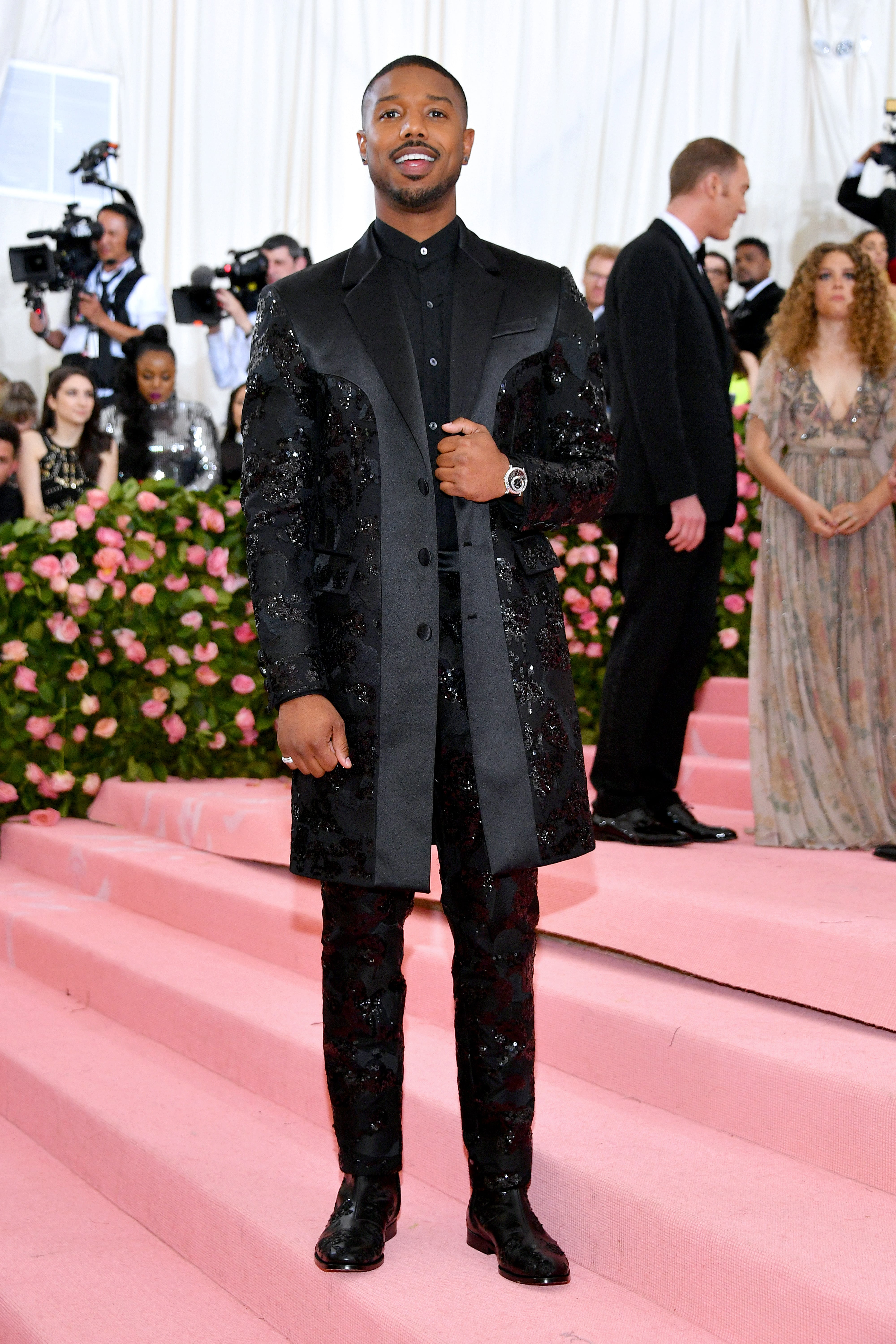 Coach - Spotted on the Met Gala pink carpet; Michael B.