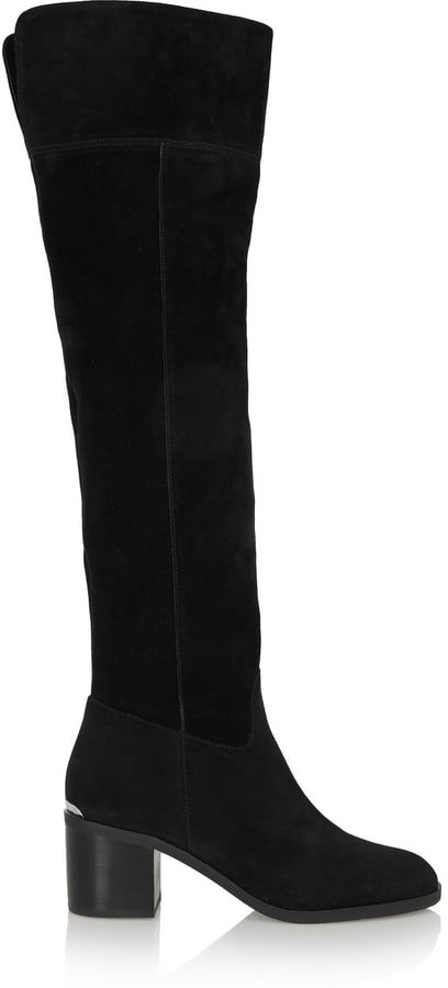 michael kors suede over the knee boots