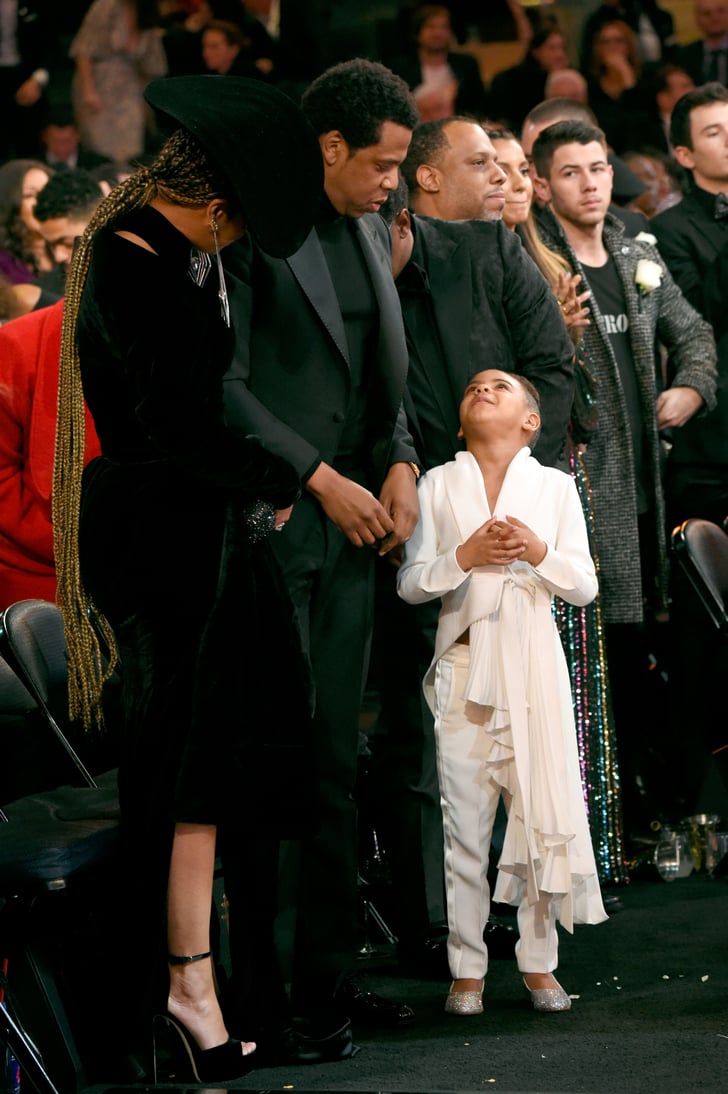 JAY-Z and Beyonce With Blue Ivy at the 2018 Grammys | POPSUGAR Celebrity Photo 13
