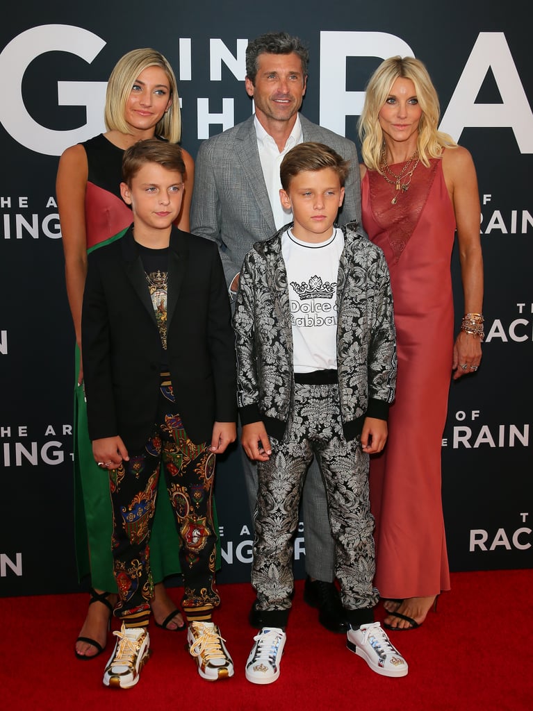 Patrick Dempsey Family at Racing in the Rain Premiere Photos