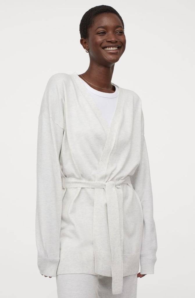 Cardigan with Tie Belt
