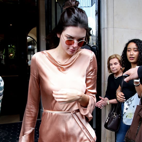 Kendall Jenner's Silk Slip Dress in Paris June 2016