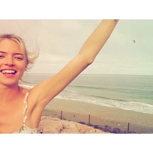 Taylor had a photo shoot with Martha Hunt.