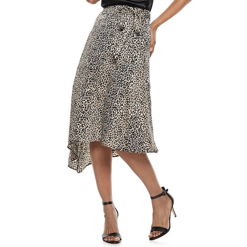 Nine West Petite Faux-Wrap Skirt