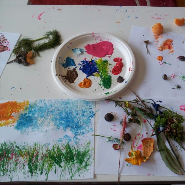 Painting With Nature | 15 Easy and Creative Kid Crafts — All From Instagram  | POPSUGAR Family Photo 10