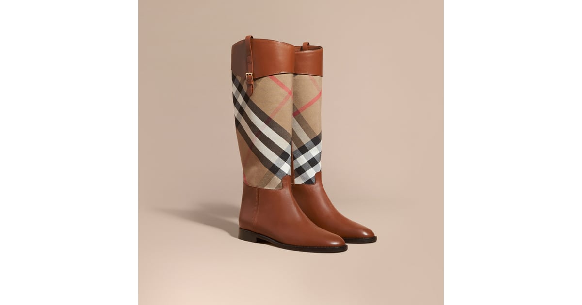 burberry leather riding boots