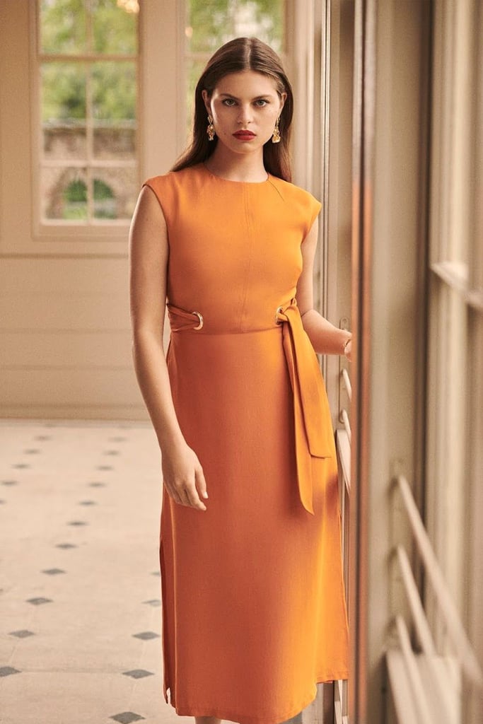 Karen Millen Eyelet Detail Midi Dress