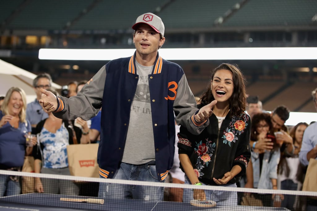 Ashton Kutcher and Mila Kunis at Ping Pong 4 Purpose 2018