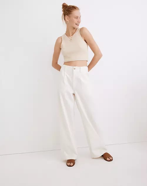 Madewell pleated sale wide leg pants
