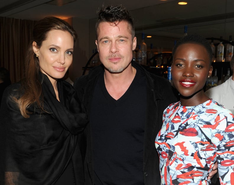 Angelina Jolie and Lupita Nyong'o at Grey Goose's Presentation of 12 Years a Slave