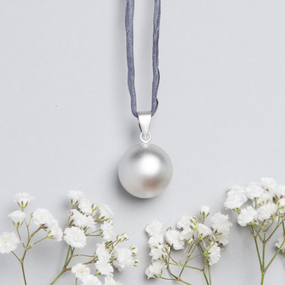 Blooming Lovely Simple Satin Mexican Bola Pendant