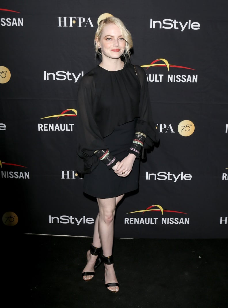 Emma Stone at the 2017 HFPA & InStyle Celebration