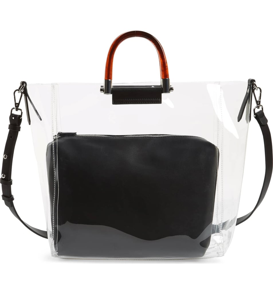 Topshop Sallie Perspex 2-in-1 Handbag