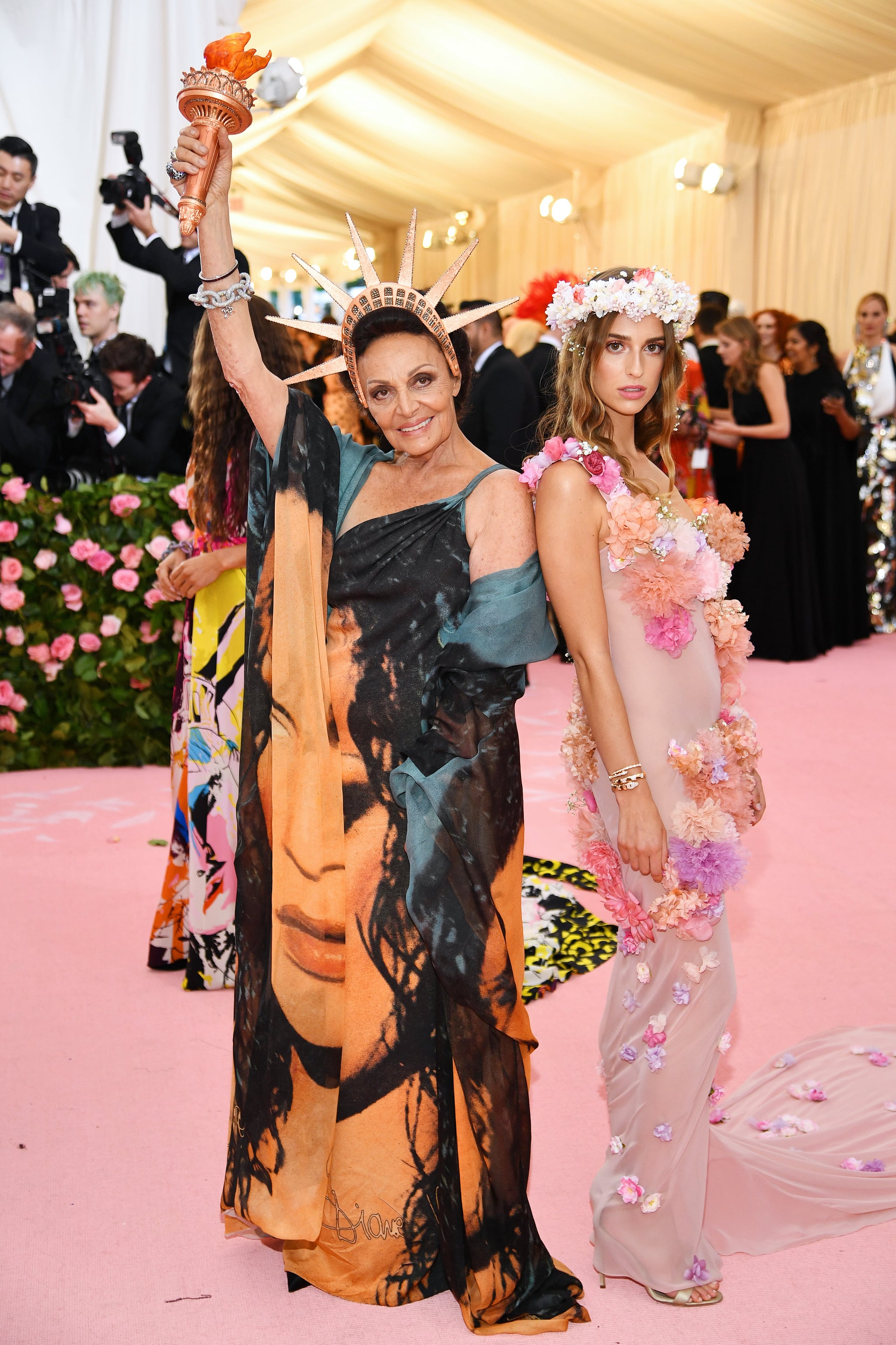 Diane von Furstenberg and Talita von Furstenberg at the 2019 Met