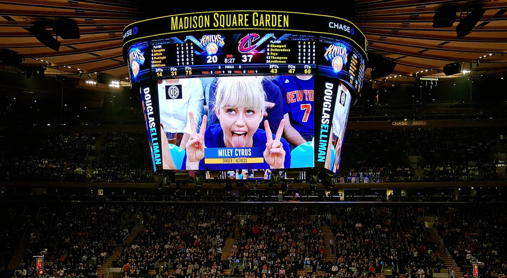 Miley Cyrus and Family at Basketball Game March 2016
