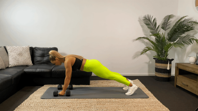 Circuit 2, Exercise 1: Dumbbell Push-Up