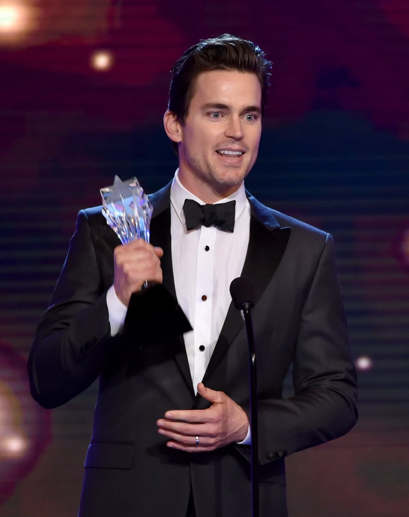 Matt Bomer accepted his award for best supporting actor in a movie or miniseries.