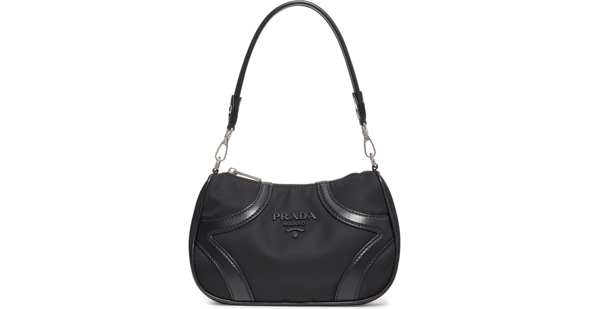 Prada Nylon & Leather Baguette Bag | The Prada Nylon Bag Trend Is Back in 2020 | POPSUGAR ...