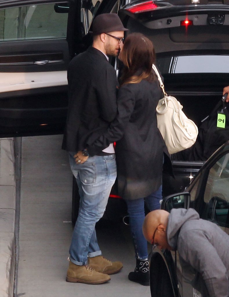 Jessica Biel and Justin Timberlake at the Airport