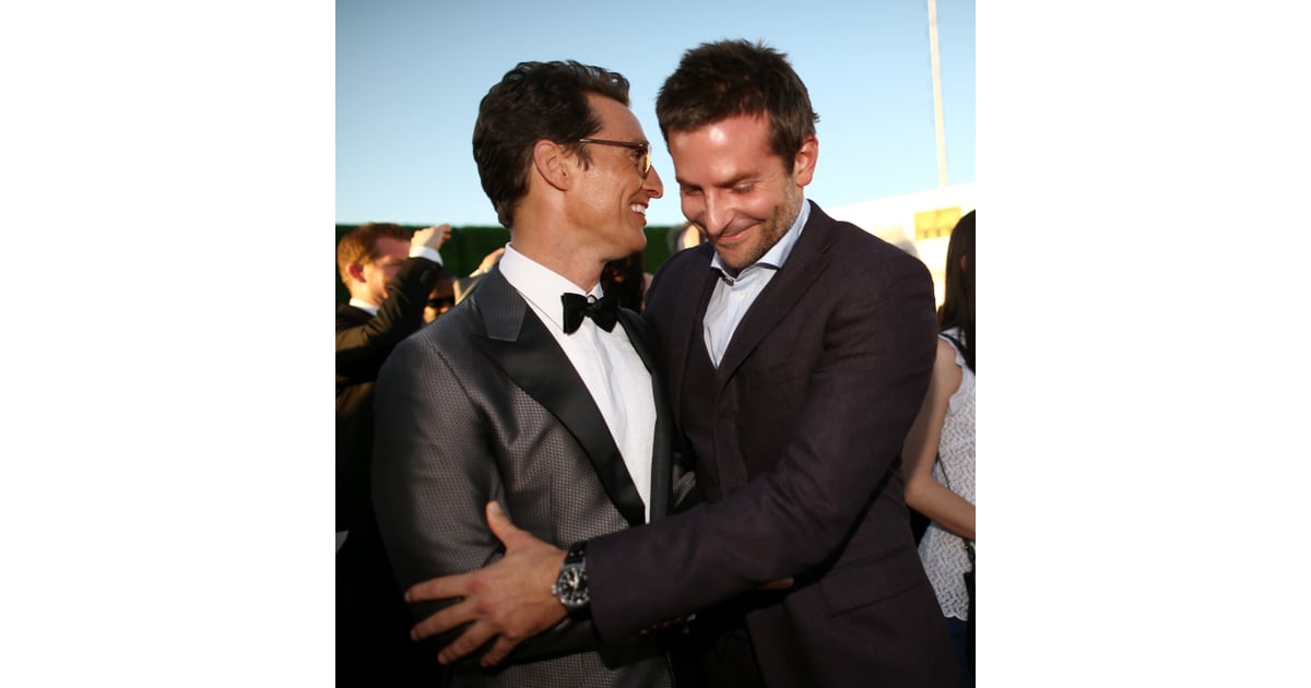Matthew shared a moment with Bradley Cooper.  Matthew McConaughey at